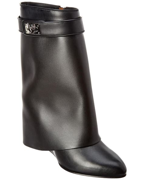 Shark Lock Buckles ankle boots in leather 